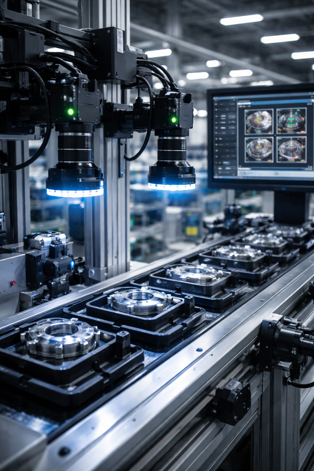 Machine learning visualization over an industrial scene